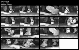 Two girls in movie theater candid hand trample with Adidas + Gucci sneakers