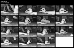 Girl candid hand trample with white socks Puma skate shoes in cinema