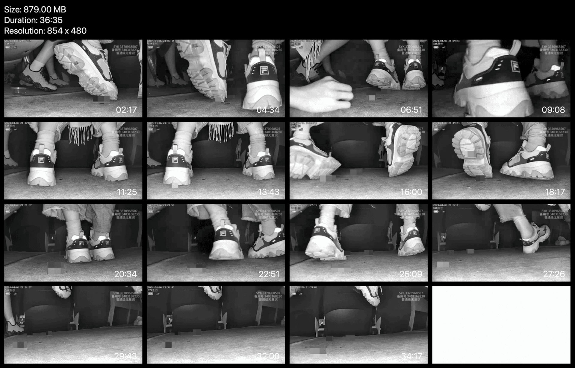 Beautiful woman wearing Fila sneaker candid crush in movie theater