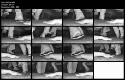 Girl in movie theater candid trample on hand with Nike Air Jordan sneakers