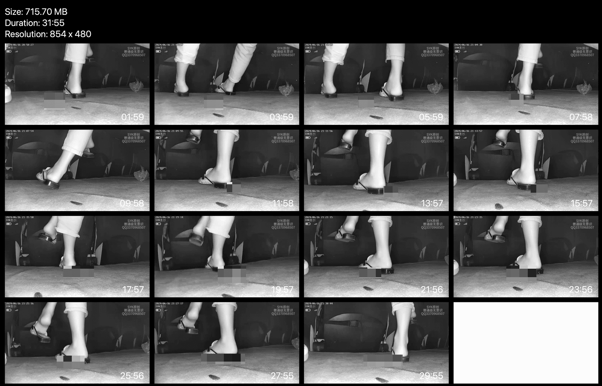 Cinema girl candid crush with slide sandals