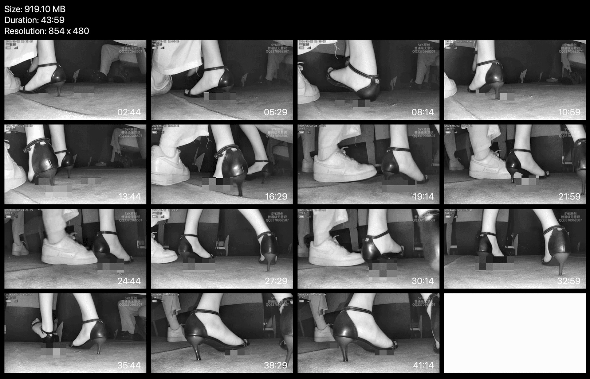 Beautiful woman in cinema candid crush with black high heels