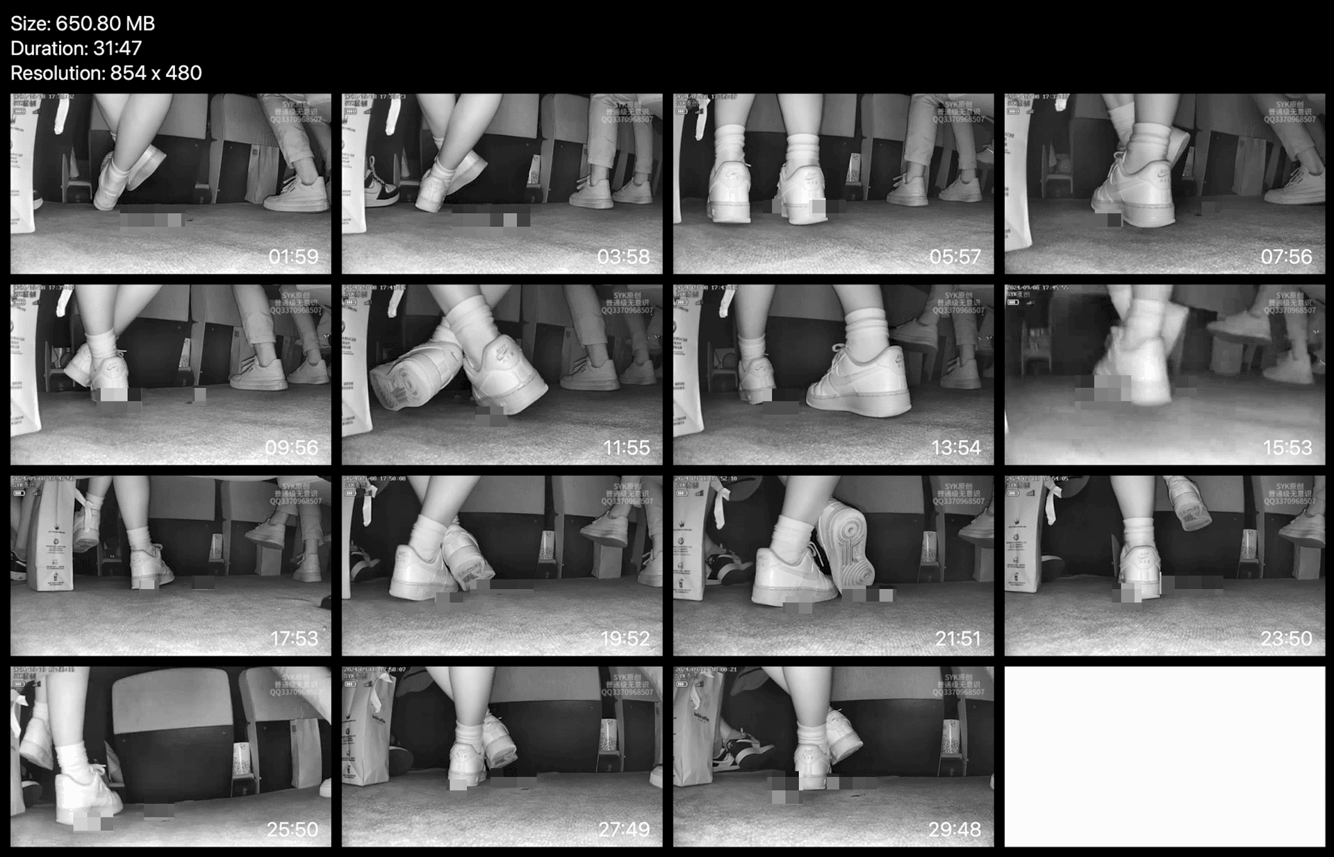 Woman candid crush with white socks and Nike Air Force 1 in cinema