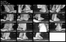 Girl wearing a dress candid trample on hand at the cinema