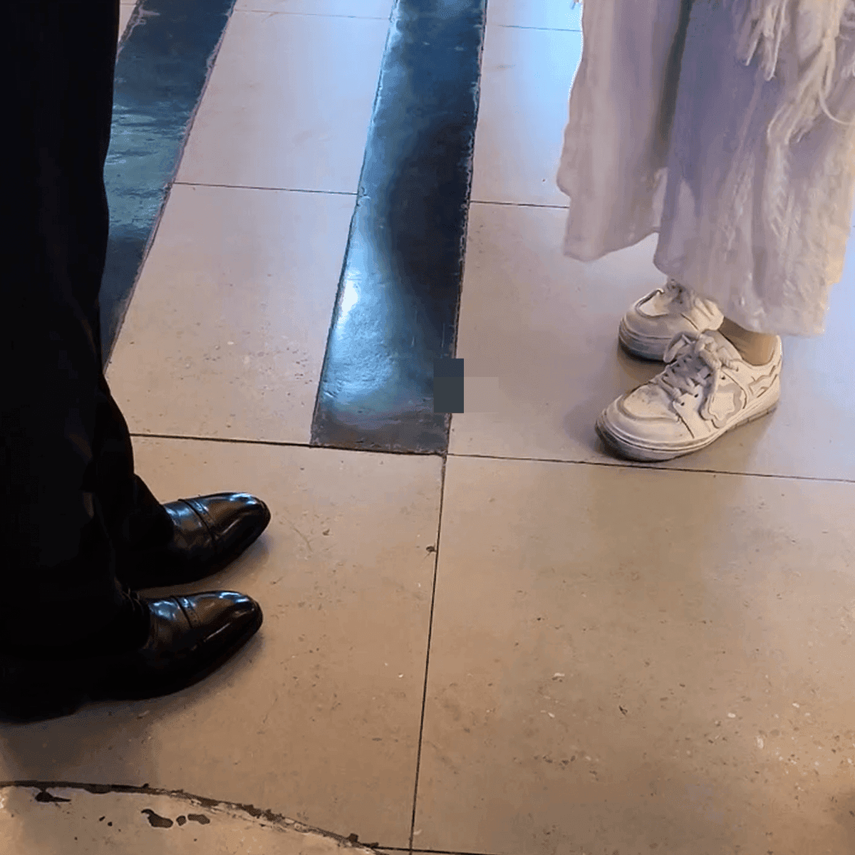 Anime convention cosplay girl in boots + white-socked leather shoes + Mary Janes candid crush