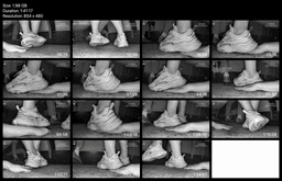 Girl fila sneaker candid hand trample in cinema