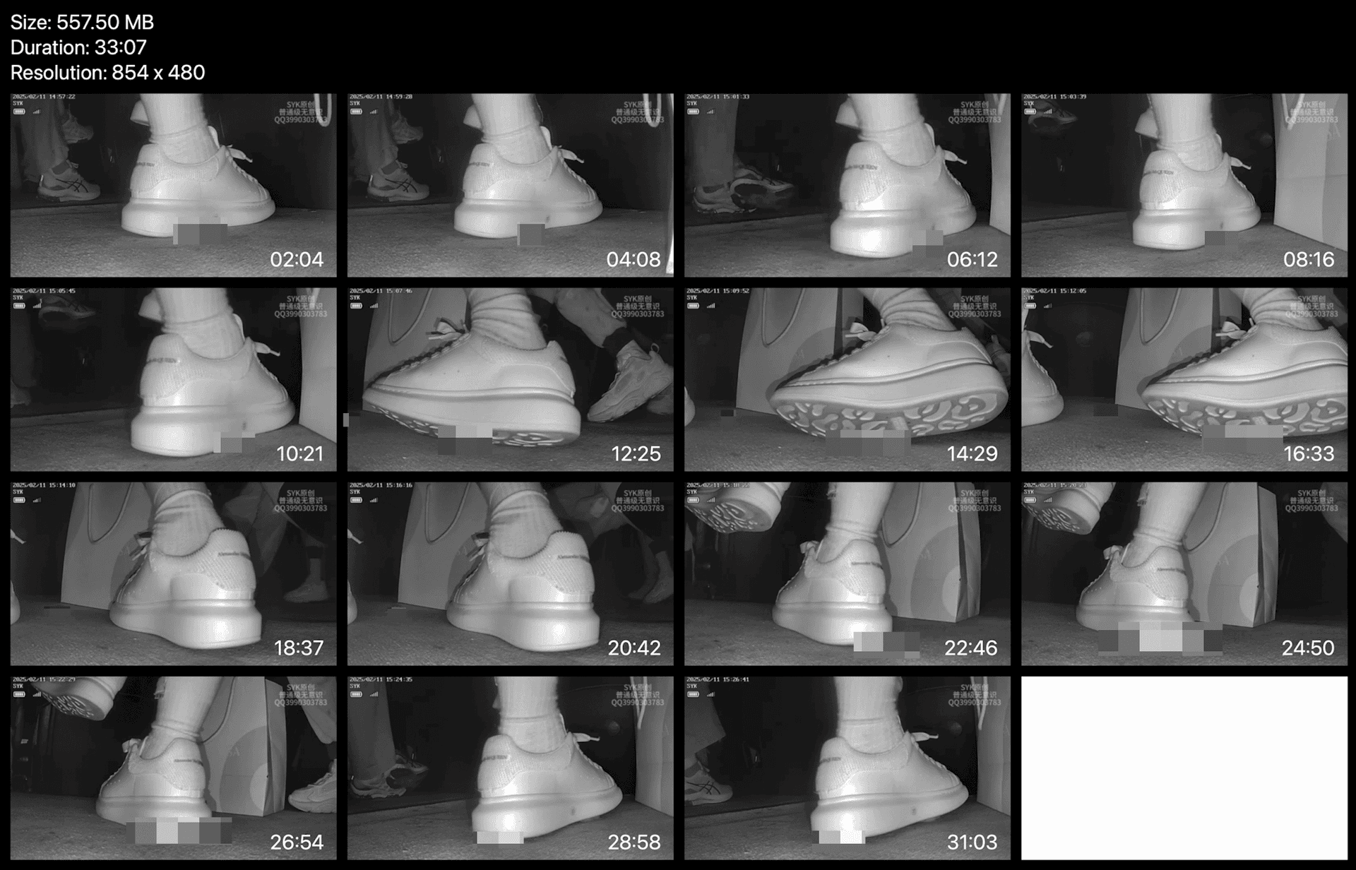 Woman candid crush with white socks and McQueen sneakers in cinema