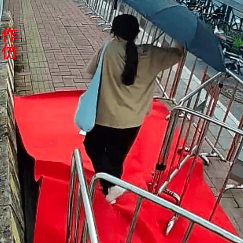 Outdoor human carpet trampled by girls (all girls) on the street