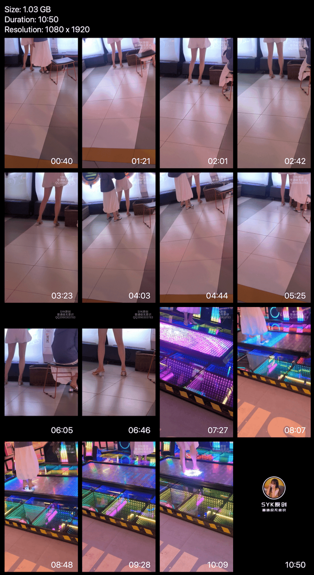 Amusement arcade woman clear chunky heels candid crush + Dance machine woman barefoot candid crush