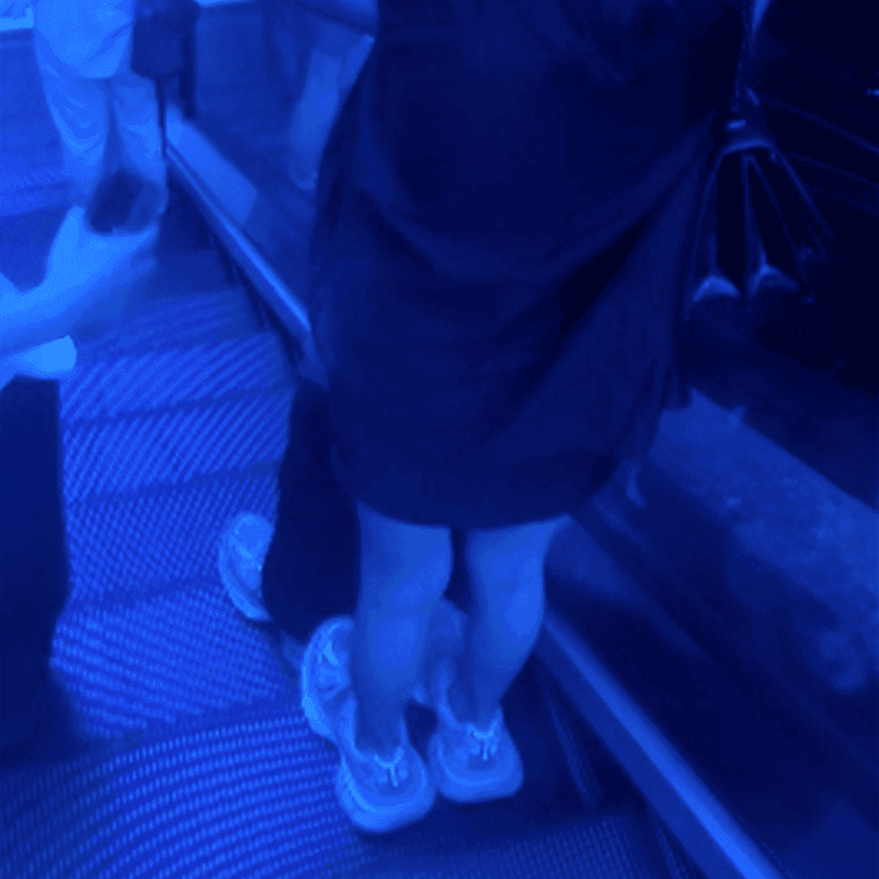 Cinema woman in a dress and Adidas sleek shoes candid crush
