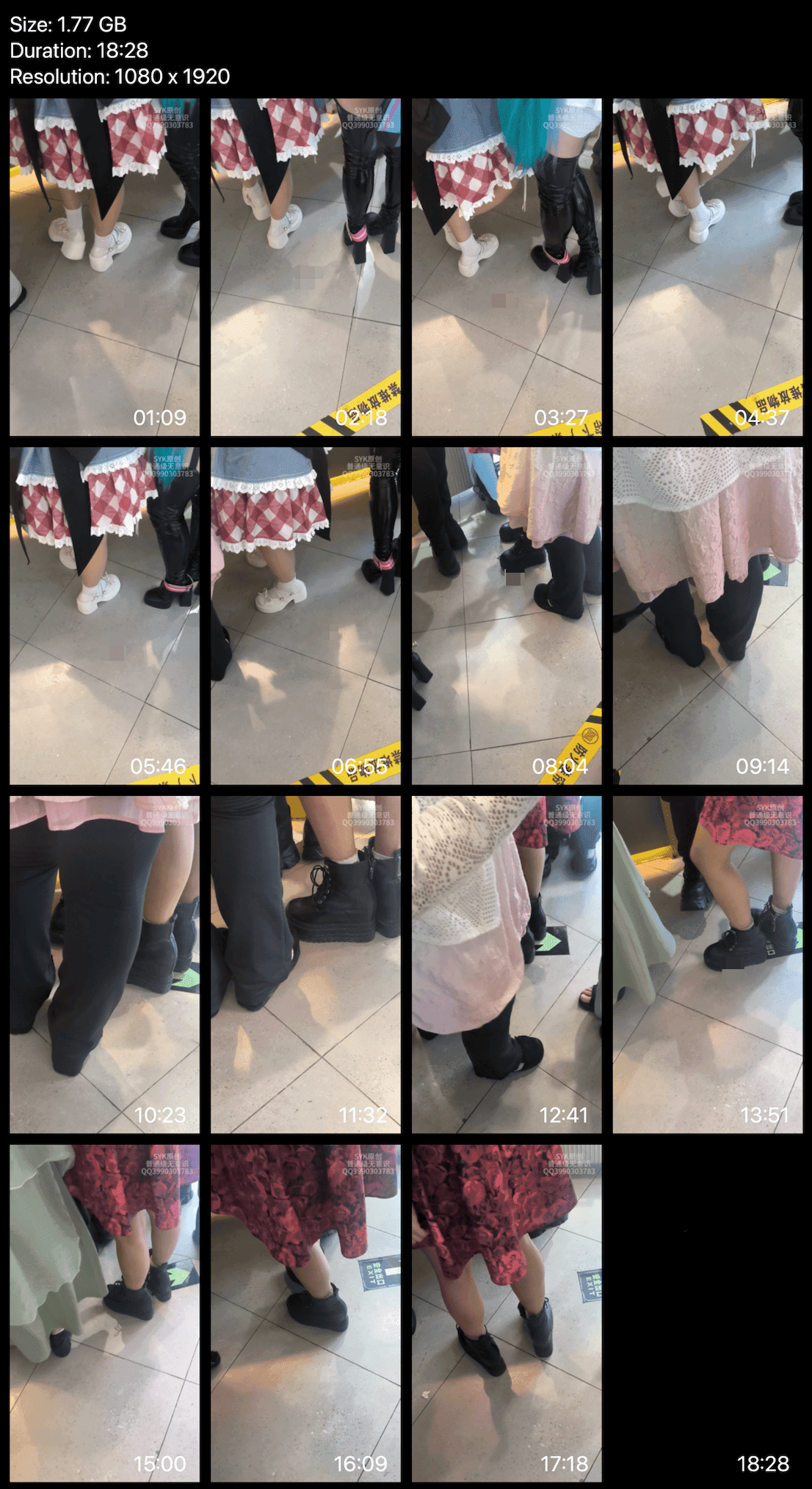 Game arcade woman candid crush with chunky heeled leather shoes and Martin boots