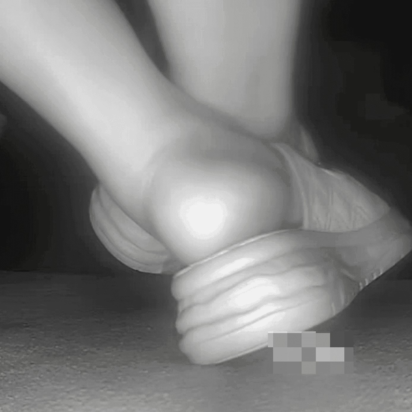 Woman in platform sandals candid crush at the cinema