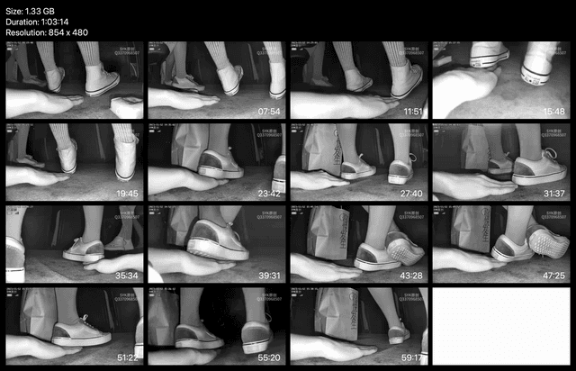 Two girls black Converse + Vans candid hand trample in cinema