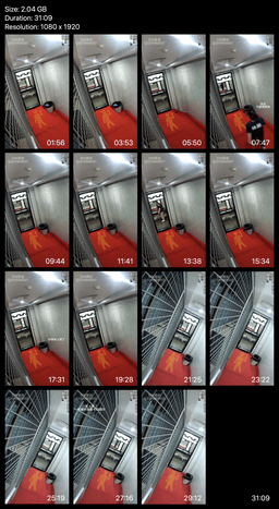 Candid trample on foam mats in the women's restroom corridor