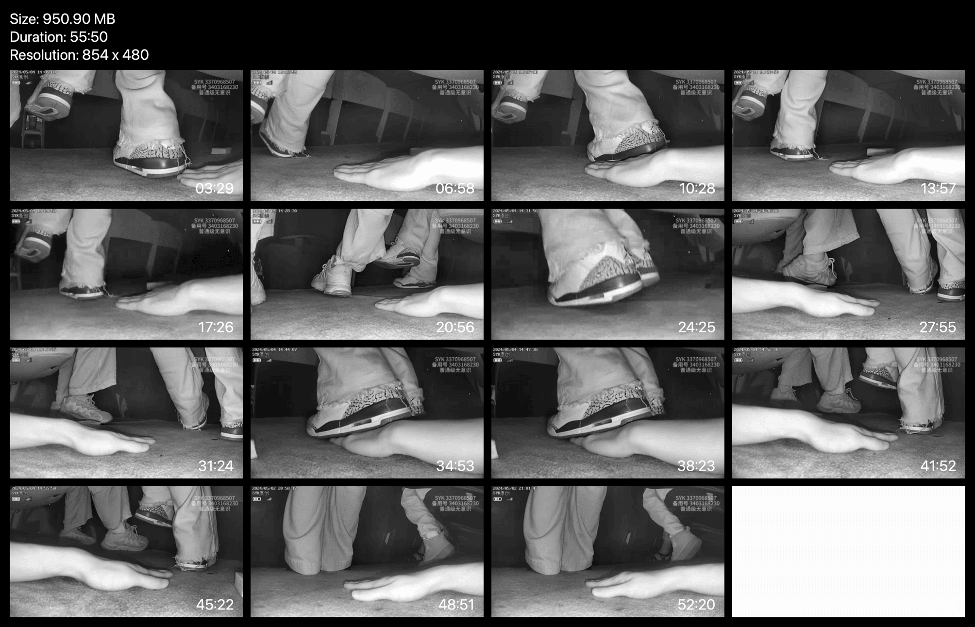 Girl in movie theater candid trample on hand with Nike Air Jordan sneakers