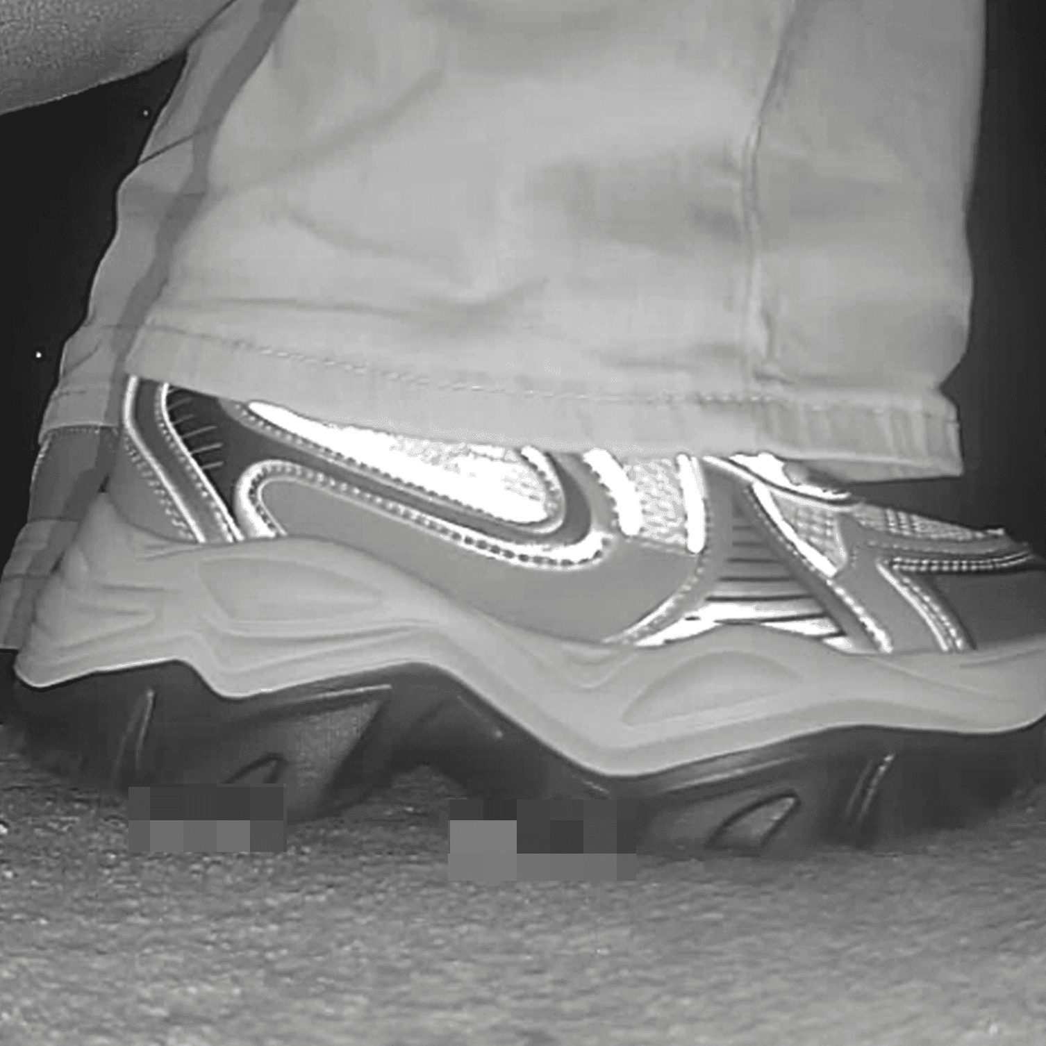 Woman in sneakers candid crush at the cinema