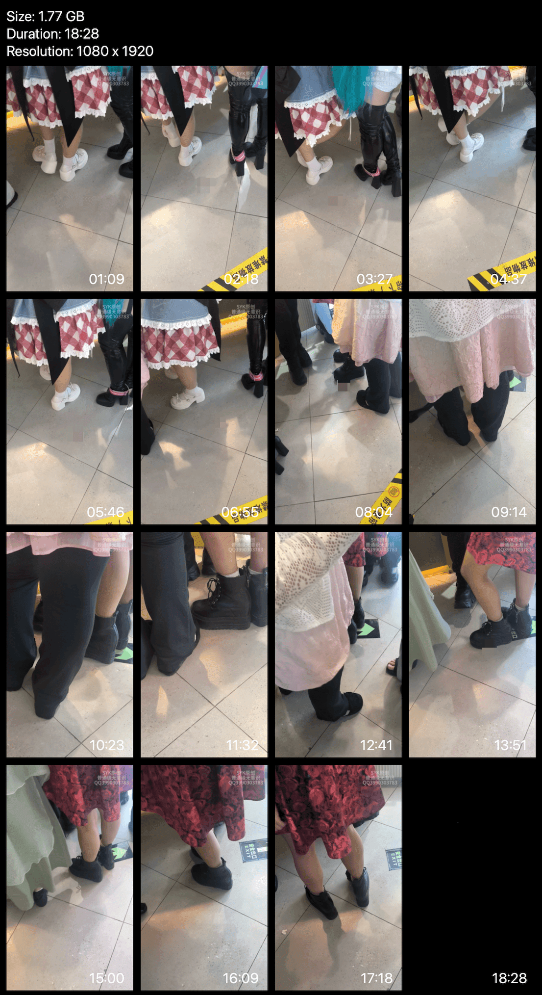 Game arcade woman candid crush with chunky heeled leather shoes and Martin boots