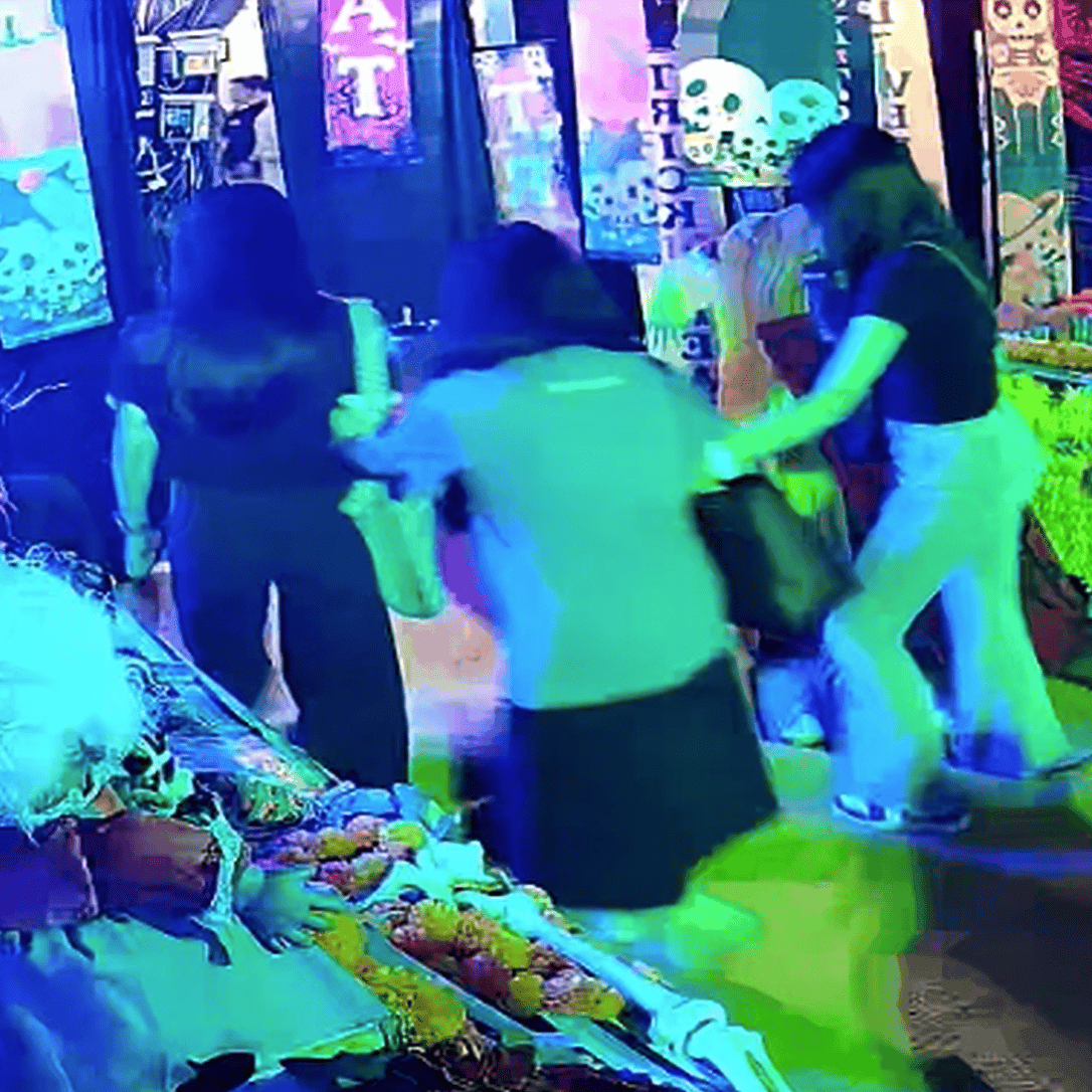Candid trample at an outdoor haunted house on Halloween (Part 4)