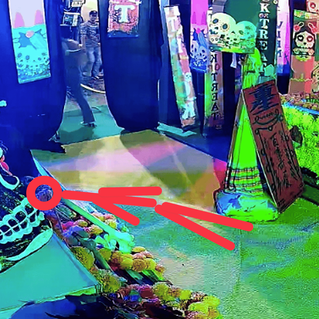 Candid trample at an outdoor haunted house on Halloween (Part 4)